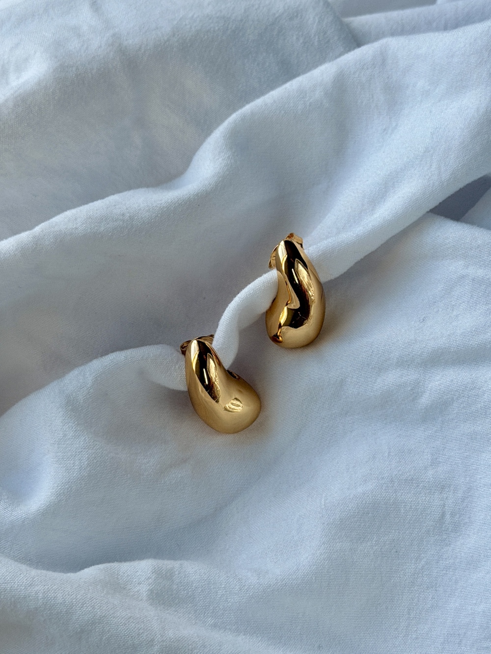 Rain Drop 18k Gold Plated Earrings